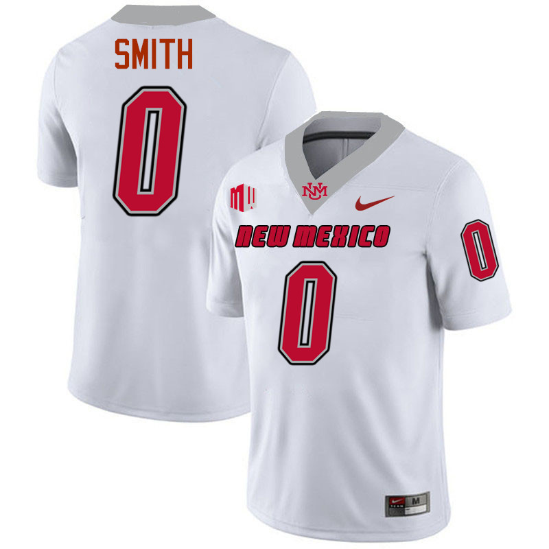 Zhaiel Smith UNM Lobos Jersey,New Mexico Lobos Football Jersey,Uniforms-White